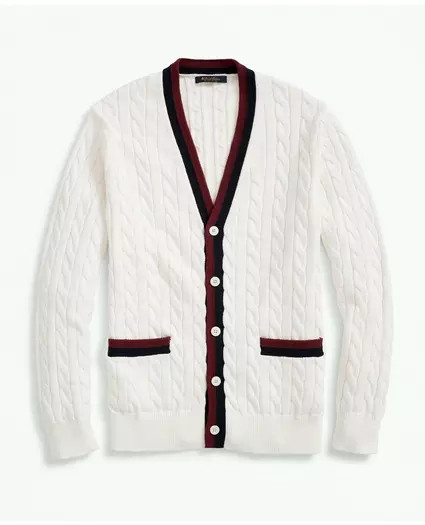 Vintage-Inspired Supima® Cotton Tennis Cardigan | Brooks Brothers