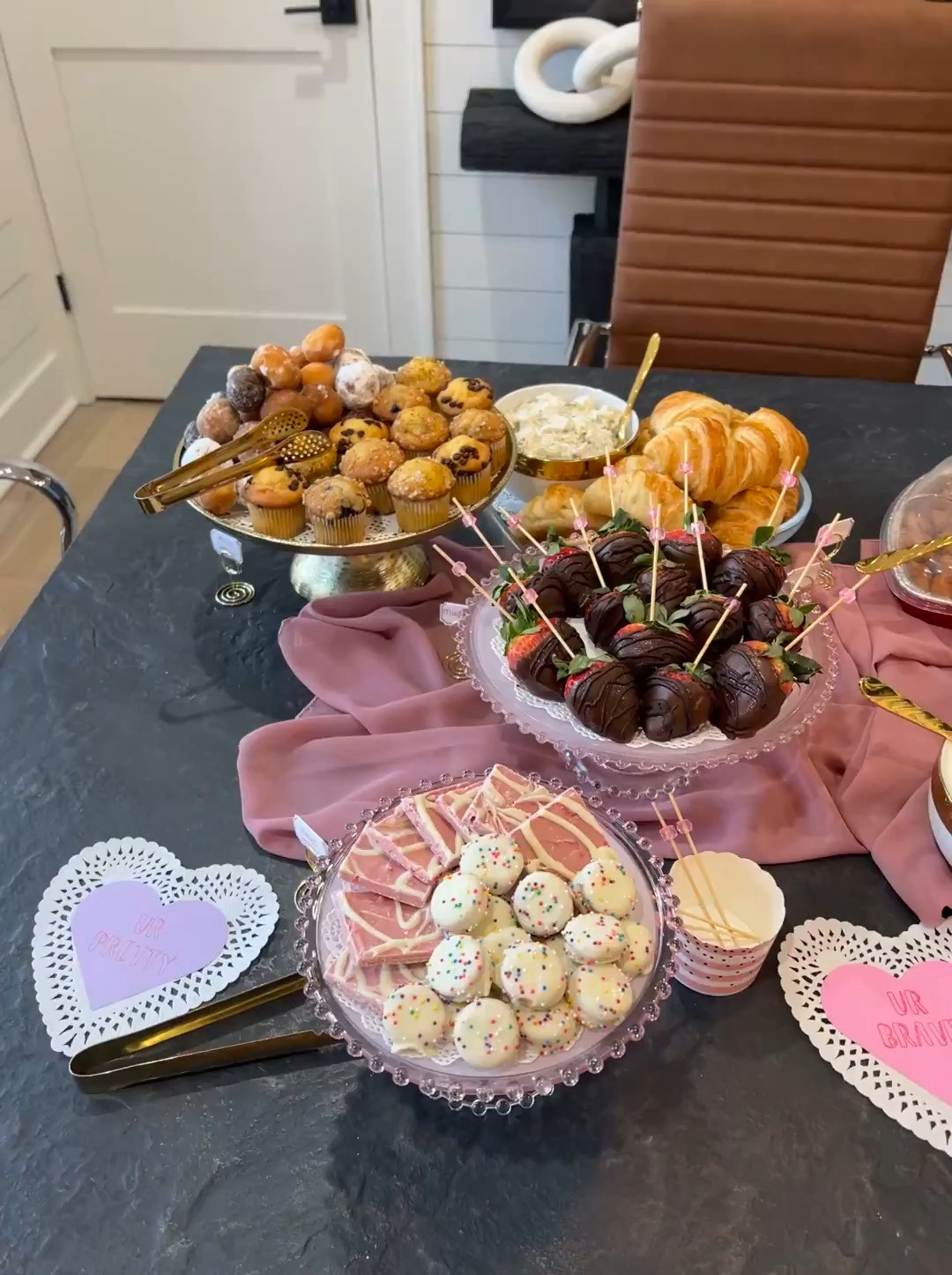 Celebrate Valentine’s Day with your friends or coworkers in style! Host a brunch filled with delightful treats and heartfelt vibes. Tell your people you love them with heart bacon and sweet treats! 💕✨❤️🫶🏻🩷 
#GalentinesDay
#FriendshipGoals
#WorkBesties
#LoveAndLaughter
#CelebrateTogether
#SpreadTheLove
#HeartsAndHappiness
#XOxoVibes
#SweetsAndSmiles
#MadeWithLove
#ValentinesParty
#BeMine 
#ValentinesDayParty
#ValentinesPartyideas 
#GalentinesPartyIdeas 

 #LTKSeasonal #LTKParties #LTKStyleTip