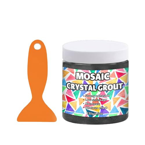 OOTDART Mosaic Crystal Grout, Mosaics Tile Tools, Mosaic Tile Accessories – Essential for Handmade Grouting and Perfect for DIY Craft Projects (Dark Gray, 4.5oz) | Amazon (US)