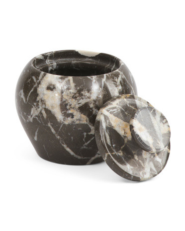 Marble Canister With Lid | TJ Maxx