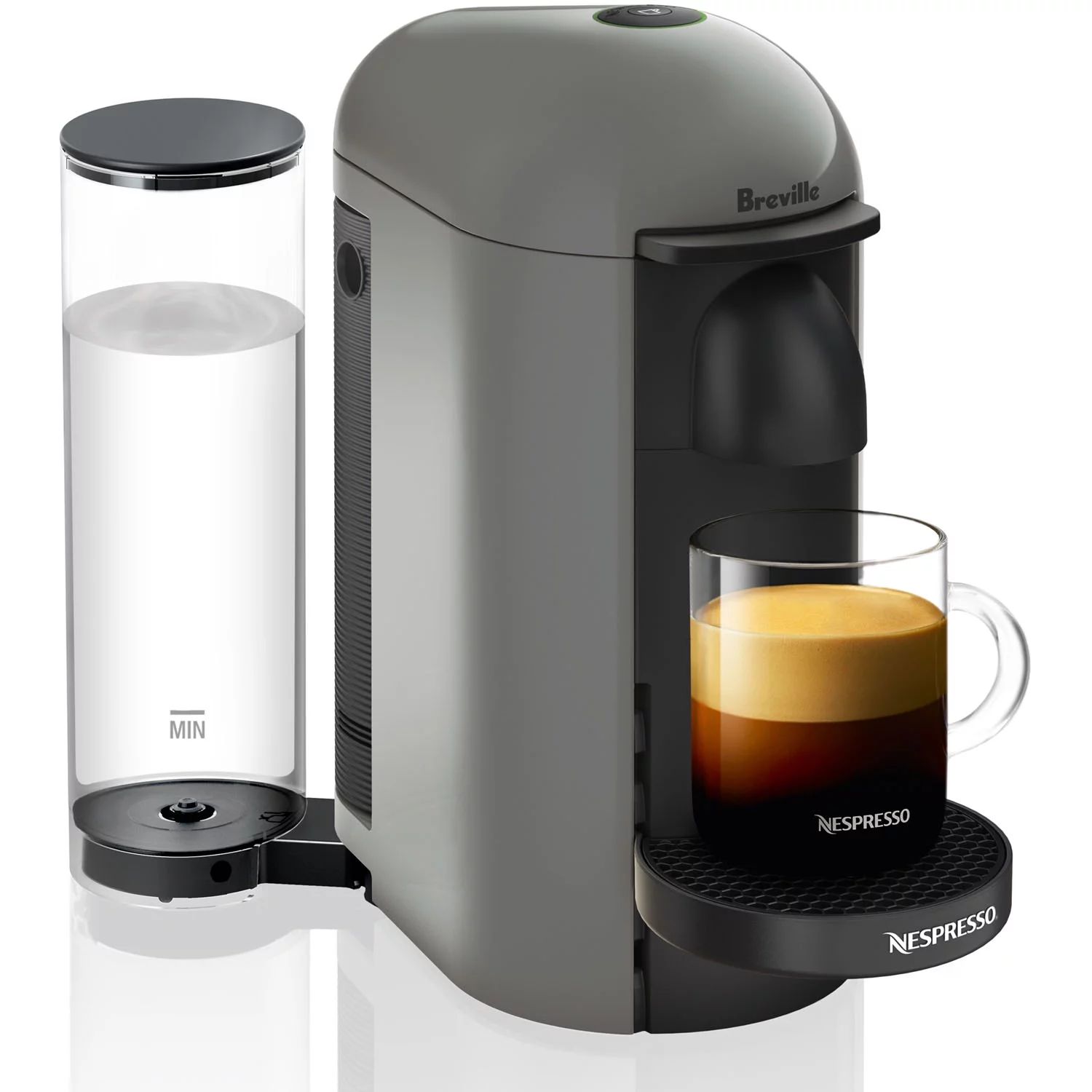 Nespresso VertuoPlus Coffee and Espresso Maker by Breville, Gray - Walmart.com | Walmart (US)