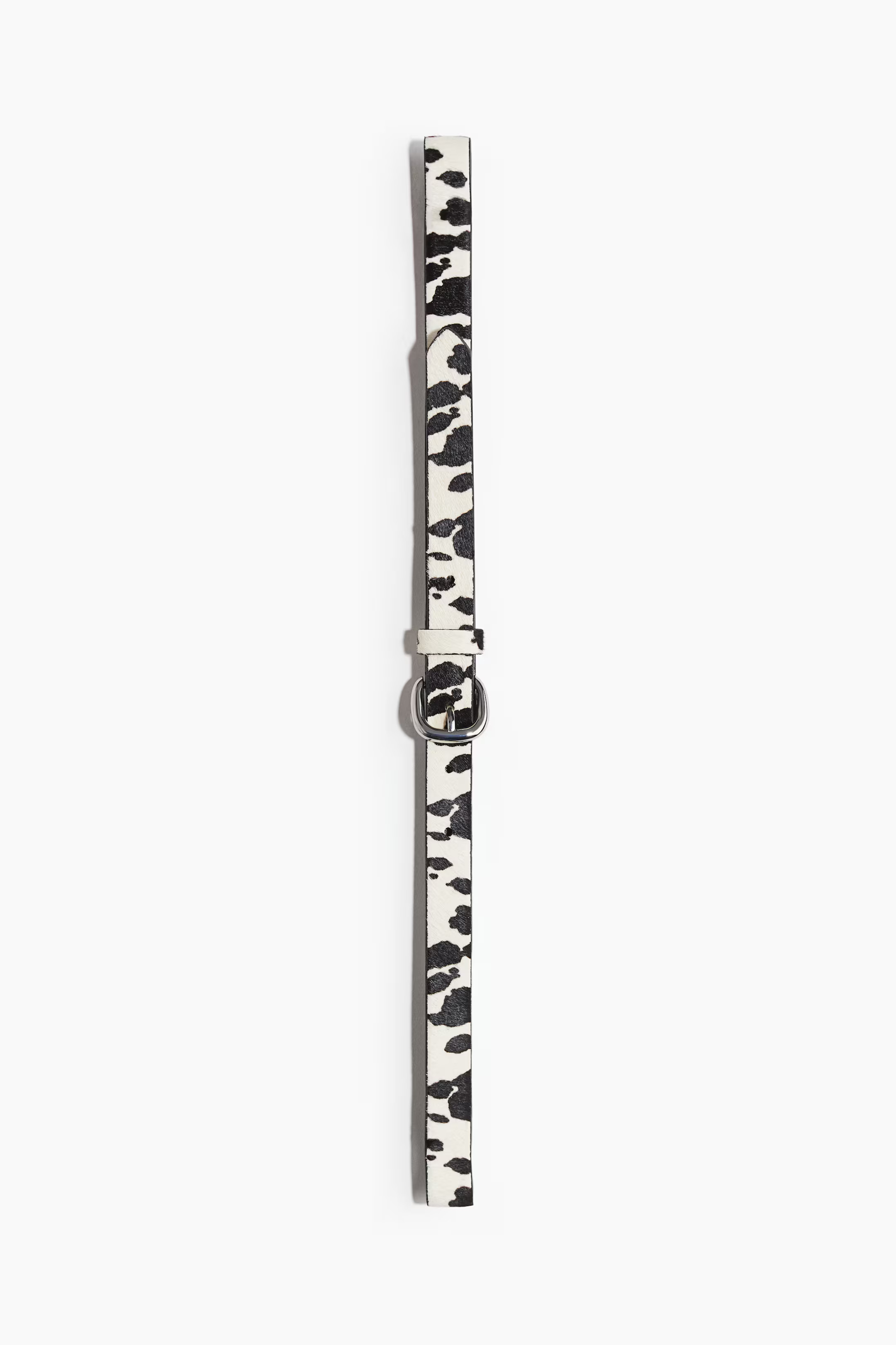 Narrow Leather BeltSave to Favourites$44.99Colour:Cream/Cowhide printSelect size  XS    S ... | H&M (US + CA)
