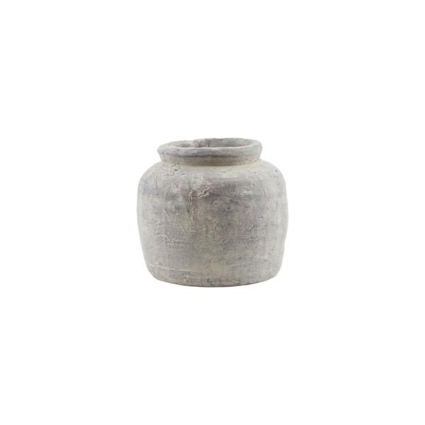 House Doctor Rustik Round Ceramic Planter - Trouva | Trouva (Global)