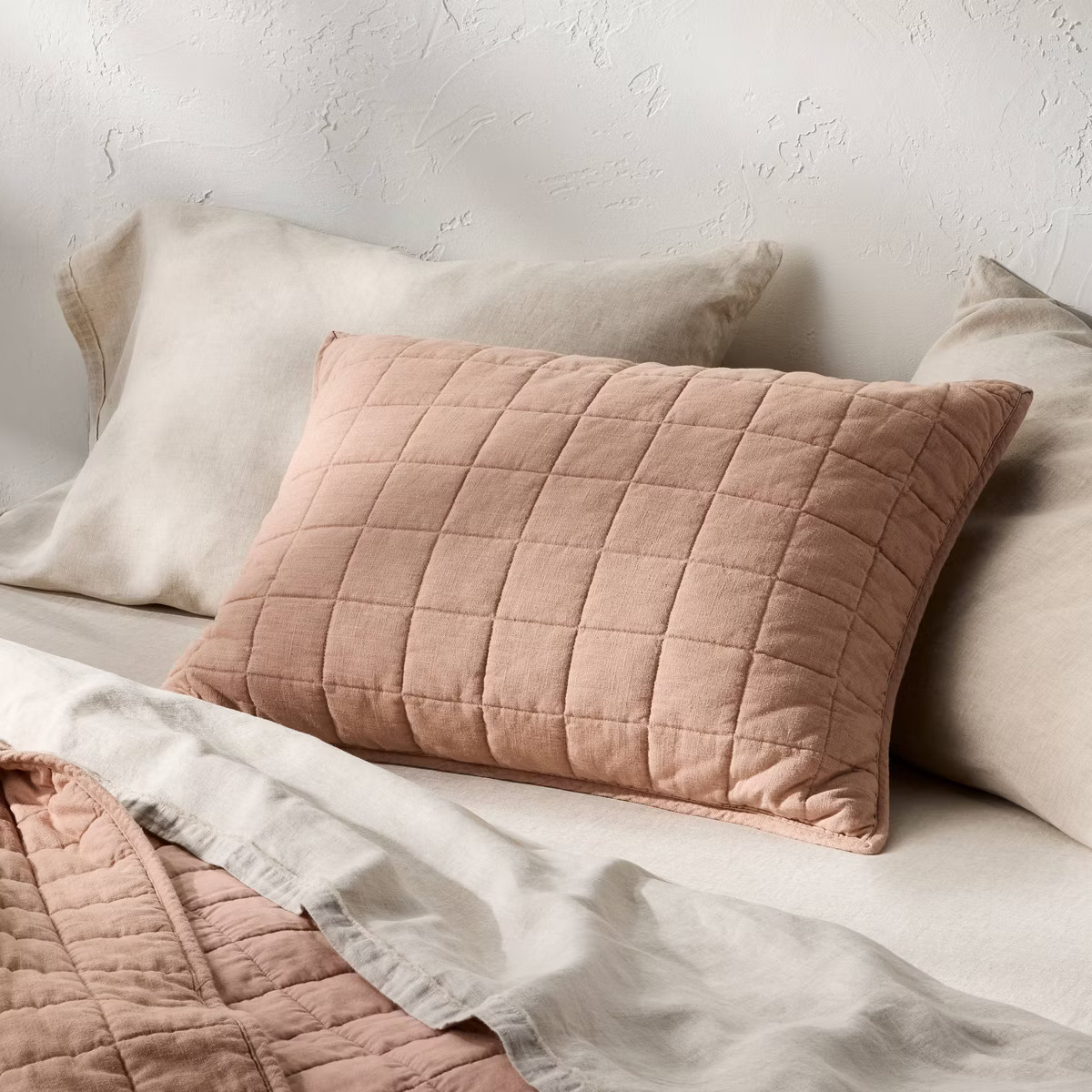 Heavyweight Linen Blend Quilt Pillow Sham - Casaluna™ | Target