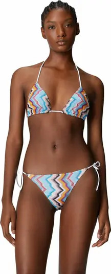 Classic Viscose And Lamé Bikini | Nordstrom