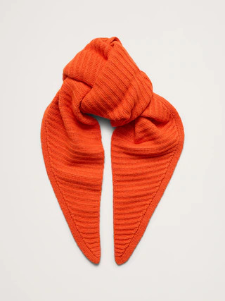 Merino-Cotton Triangle Scarf | Banana Republic (US)