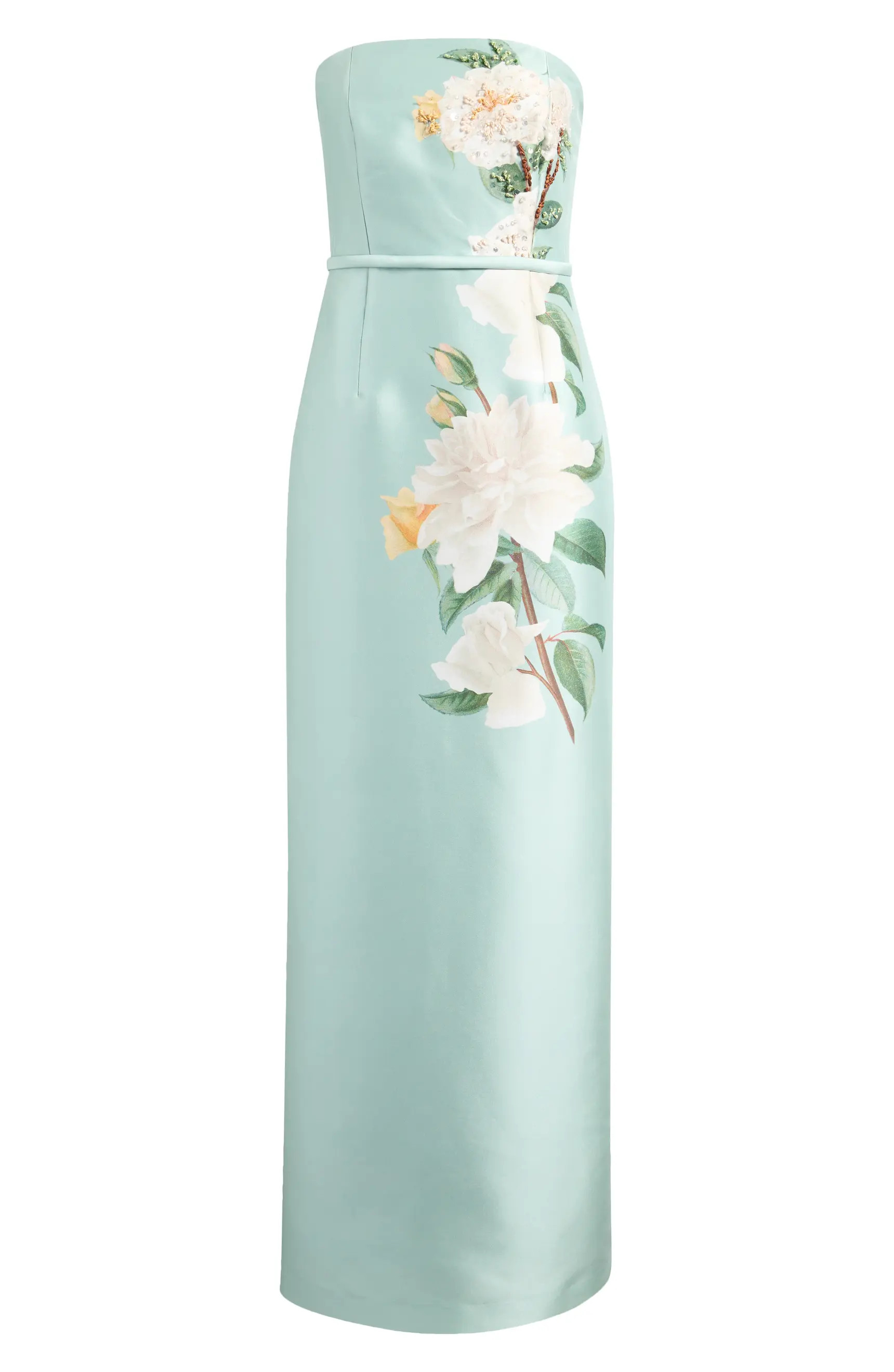 Sachin & Babi Sophia Floral Bead Embellished Mikado Strapless Gown | Nordstrom | Nordstrom