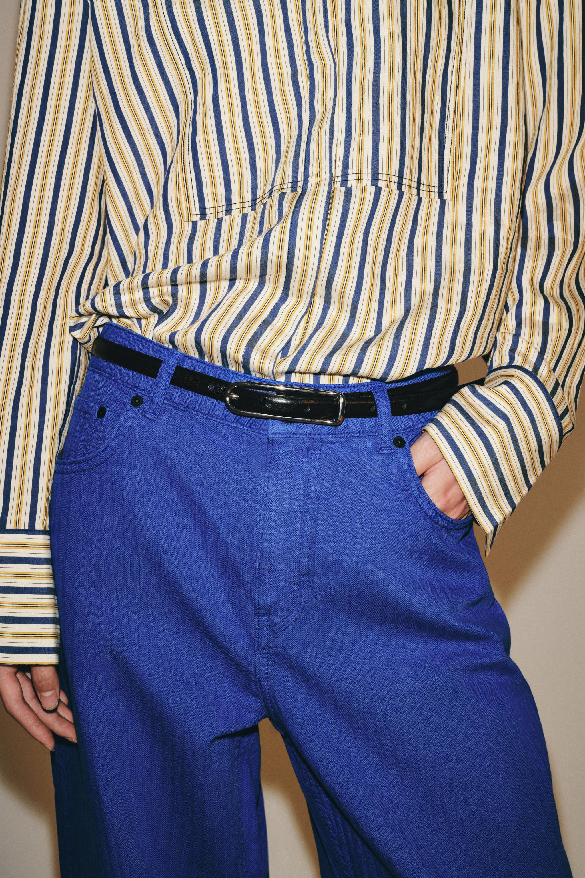 100% LEATHER SKINNY BELT | Zara US