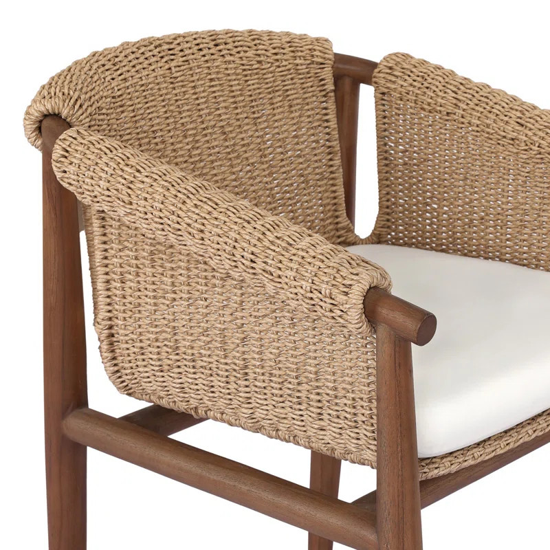 Hockett Teak Outdoor Dining Armchair | Joss & Main