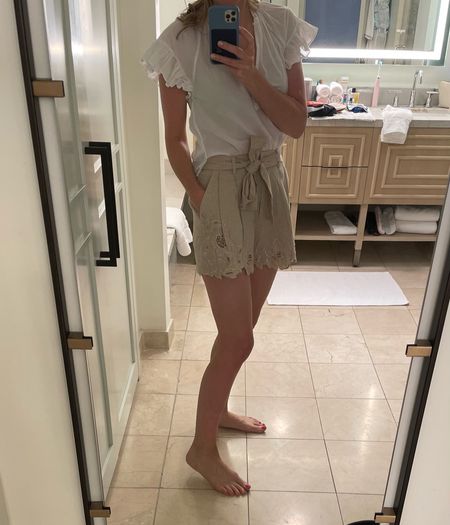 Brands are exact but products are similar. Love a fancy short and light, airy blouse for summer. These might be dry clean only, but they’re the exception to my summertime rule of keeping it simple. 

#summeroutfits #casualoutfits #summer #summerstyle #summerwhites #vacation #vacationstyle 

#LTKSeasonal