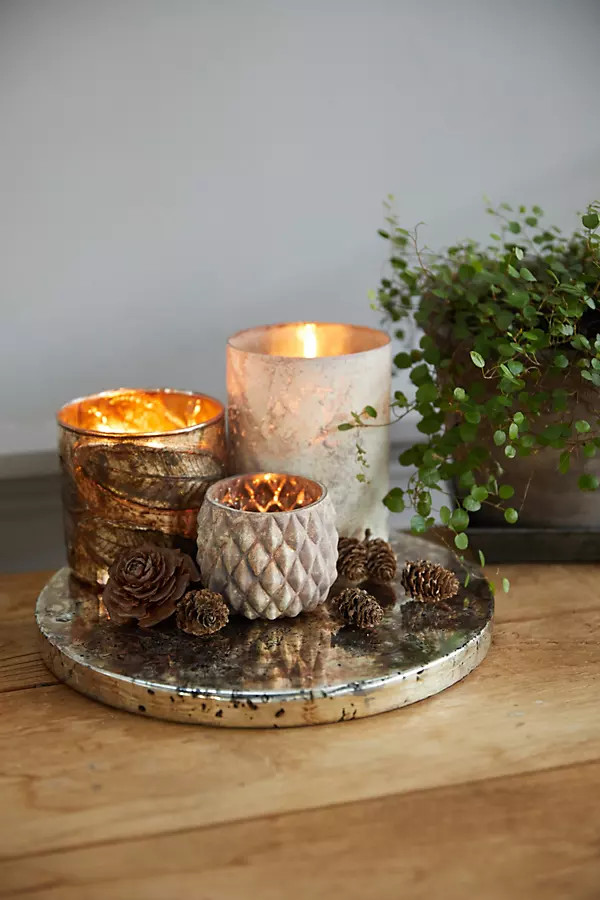 Silvery Mercury Decorative Tray | Terrain