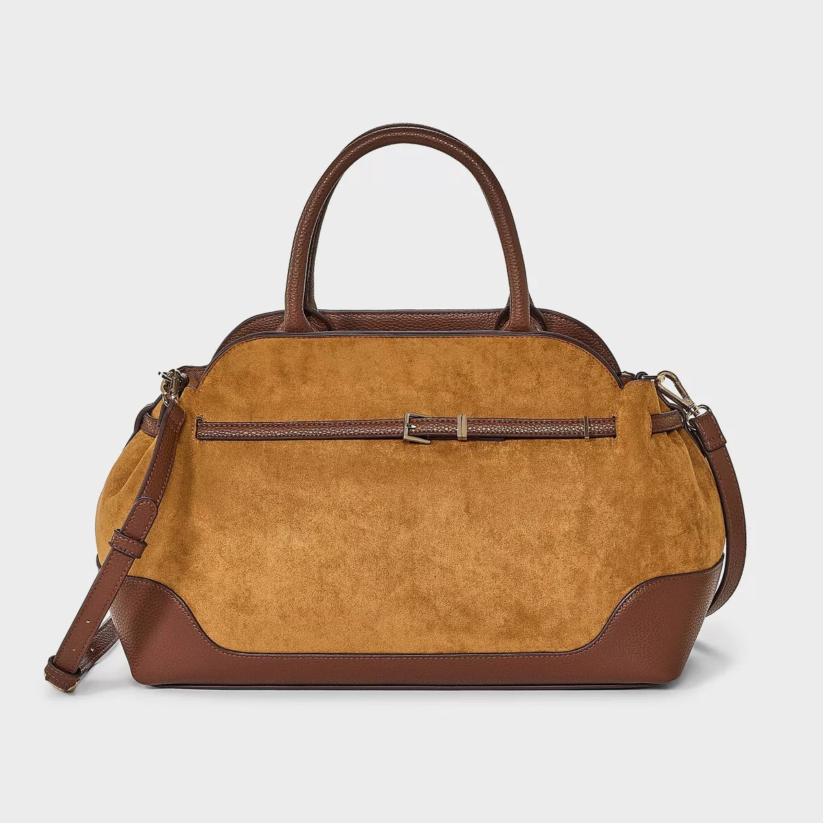 Belted Satchel Handbag - A New Day™ Brown | Target
