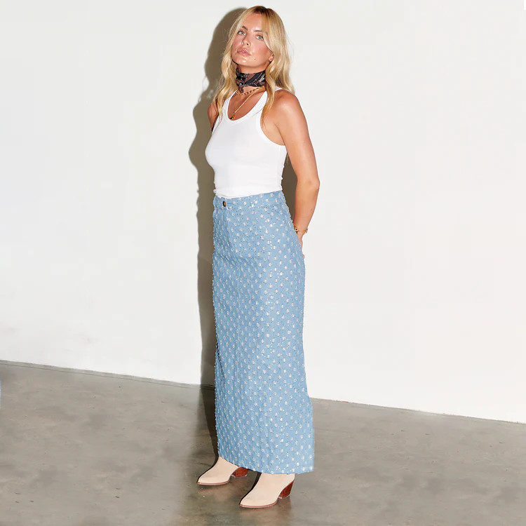 Denim Kimi Skirt | Never Fully Dressed US