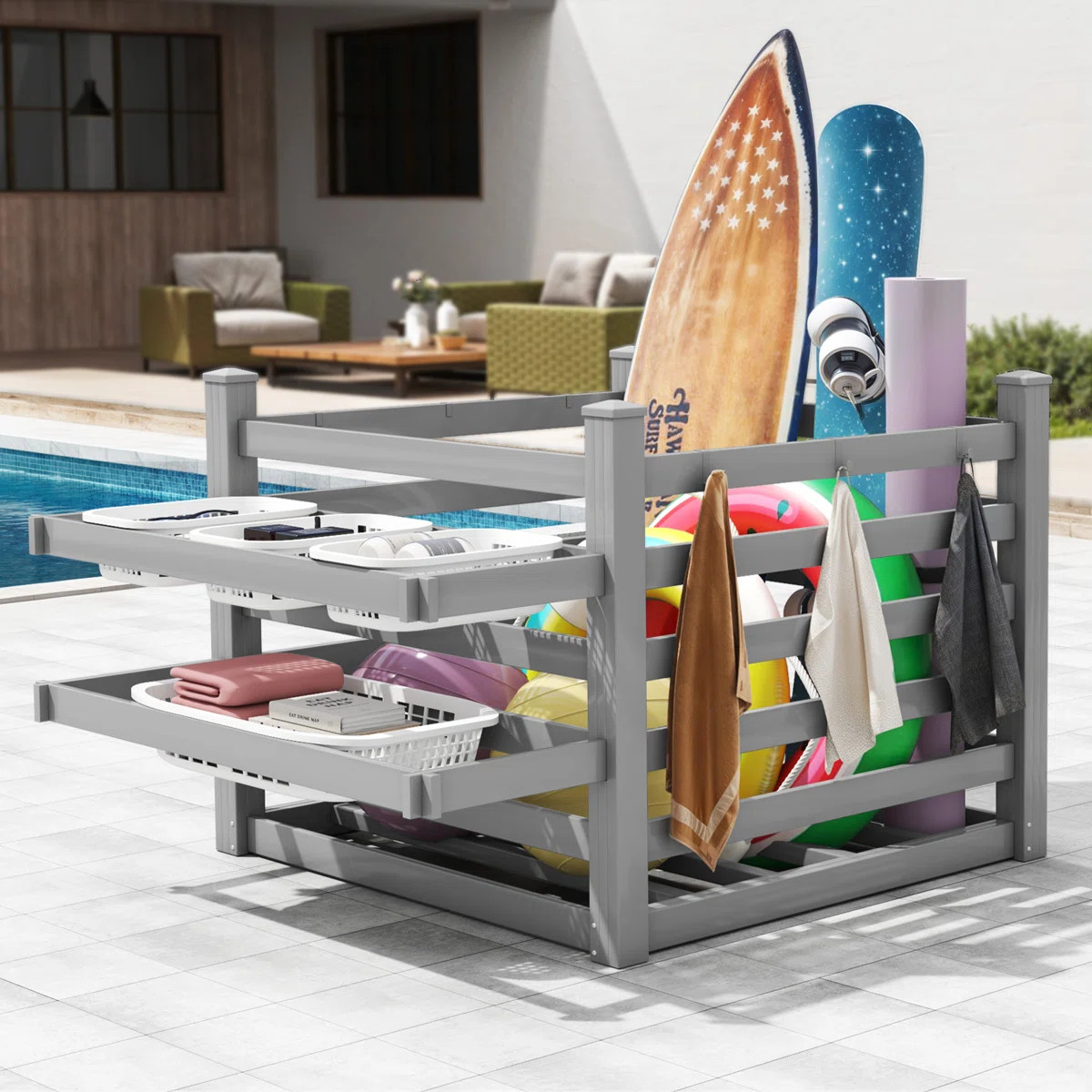 Balconera Outdoor Products Poolside Storage Organizer | Wayfair North America