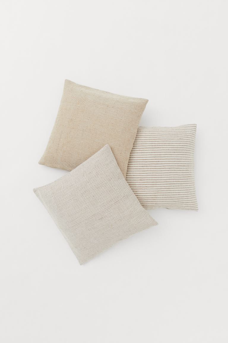 3-pack cushion covers | H&M (UK, MY, IN, SG, PH, TW, HK)
