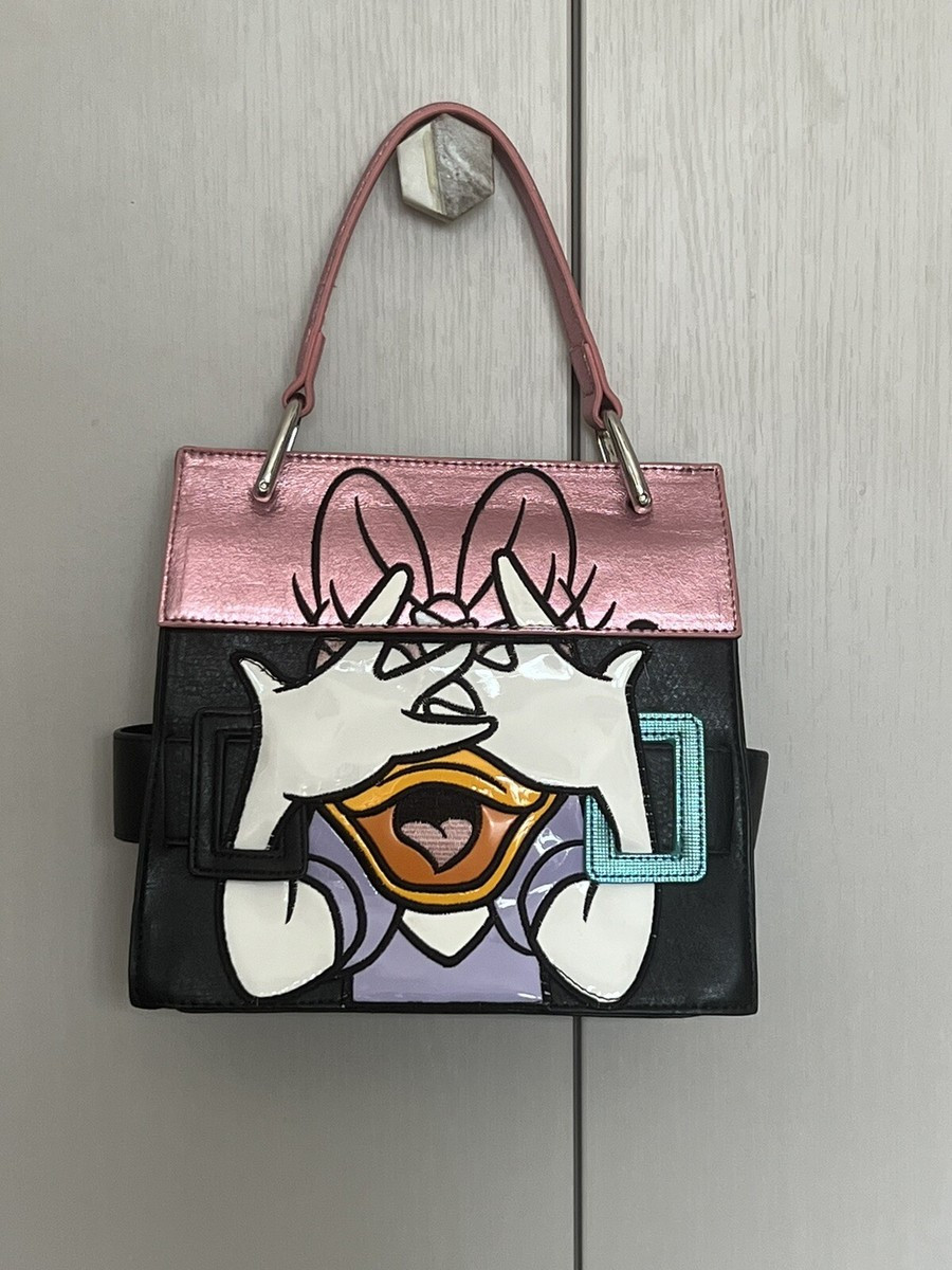 Danielle Nicole Disney Daisy Duck Face Handbag New without Tags Pink Black | eBay | eBay US