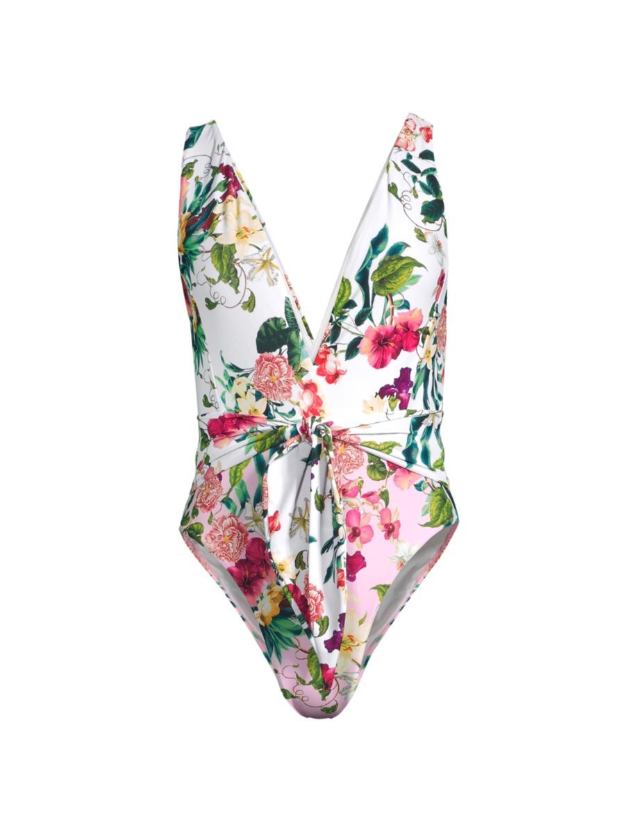 PQ Sierra Knotted One-Piece Swimsuit | Saks Fifth Avenue