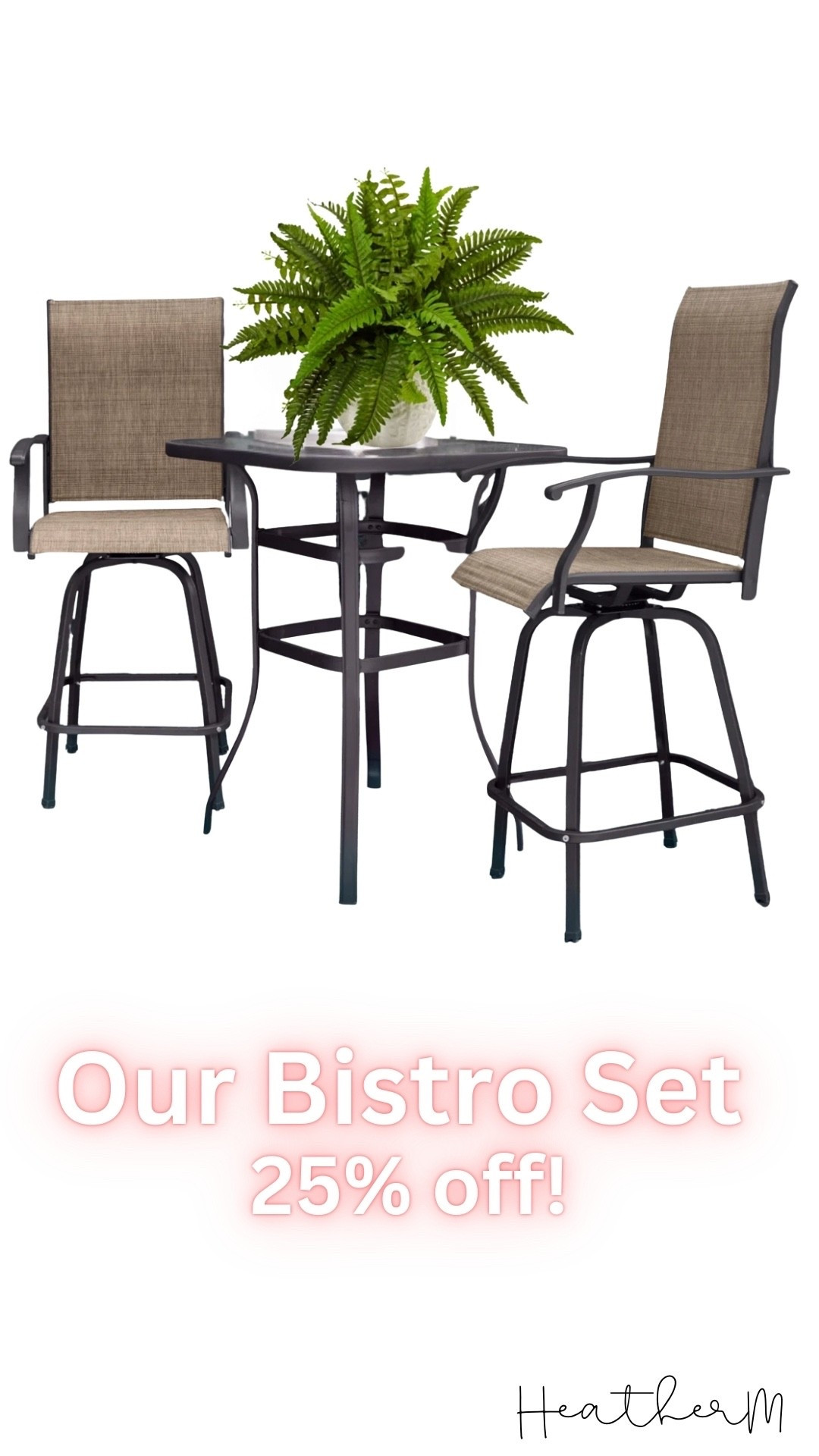 ☕️ Table for two! 
Our bistro set is on sale today ✨

#LTKSeasonal #LTKFamily #LTKHome