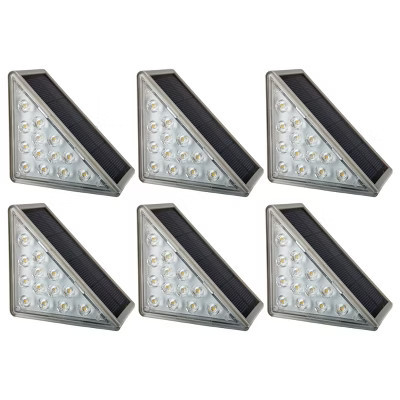 Pure Garden Solar Step Lights for Outside 6-Pack | Target