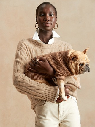 Italian Merino Cable-Knit Sweater | Banana Republic (US)