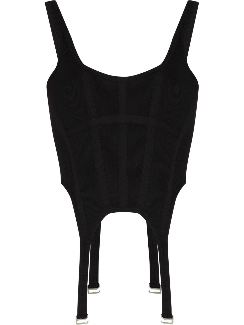 Garter stretch-organic cotton corset | Farfetch Global