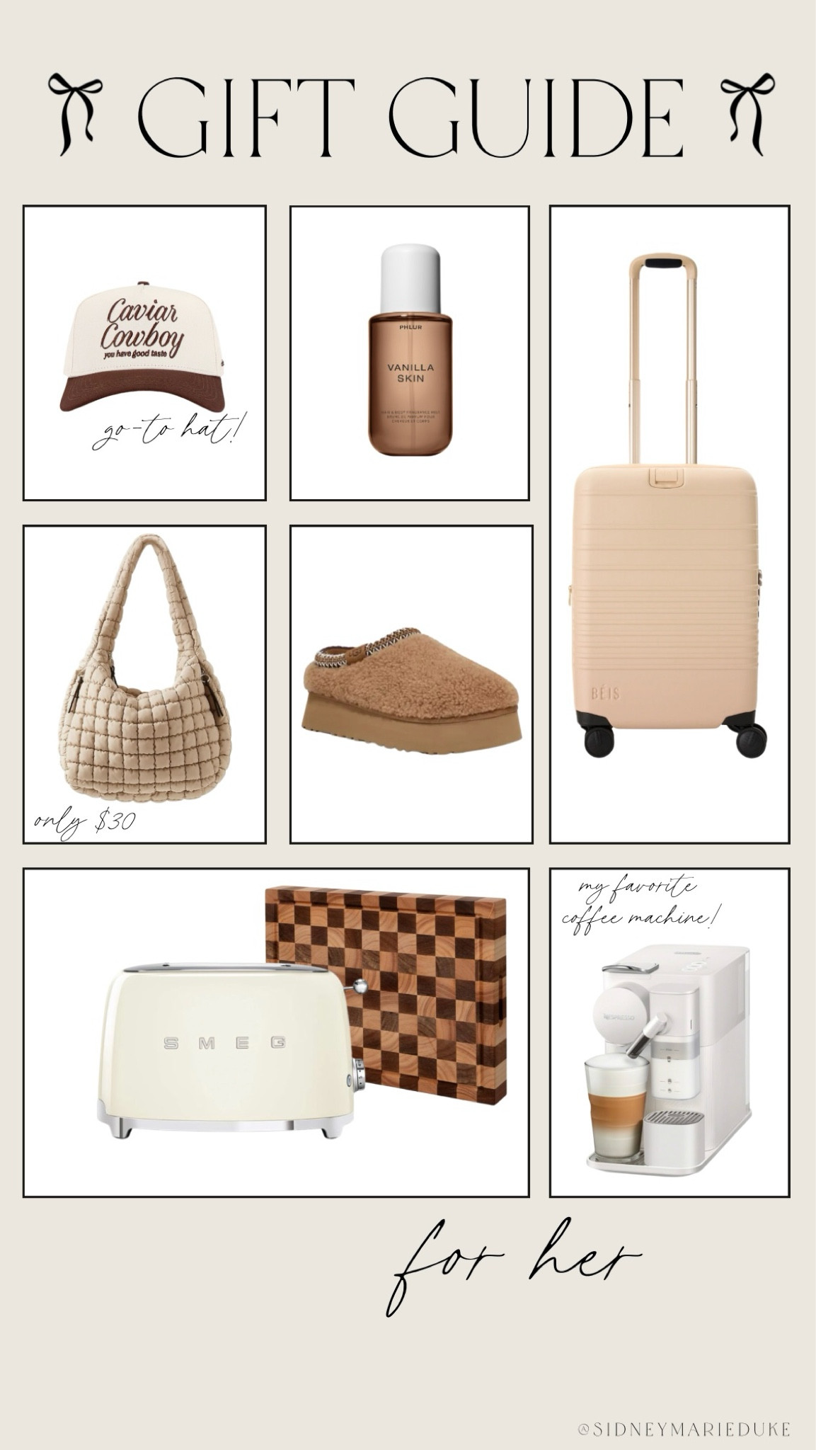 Holiday gift guide for her! 🤎🧸

Neutral gift ideas 
Home gifts 
Coffee lover gifts 
Gifts for sister / friend / mom / college girl / trendy girl / girly girl / girl who has everything / Amazon gifts / travel gifts / beauty gifts 

#LTKHoliday #LTKGiftGuide #LTKCyberWeek