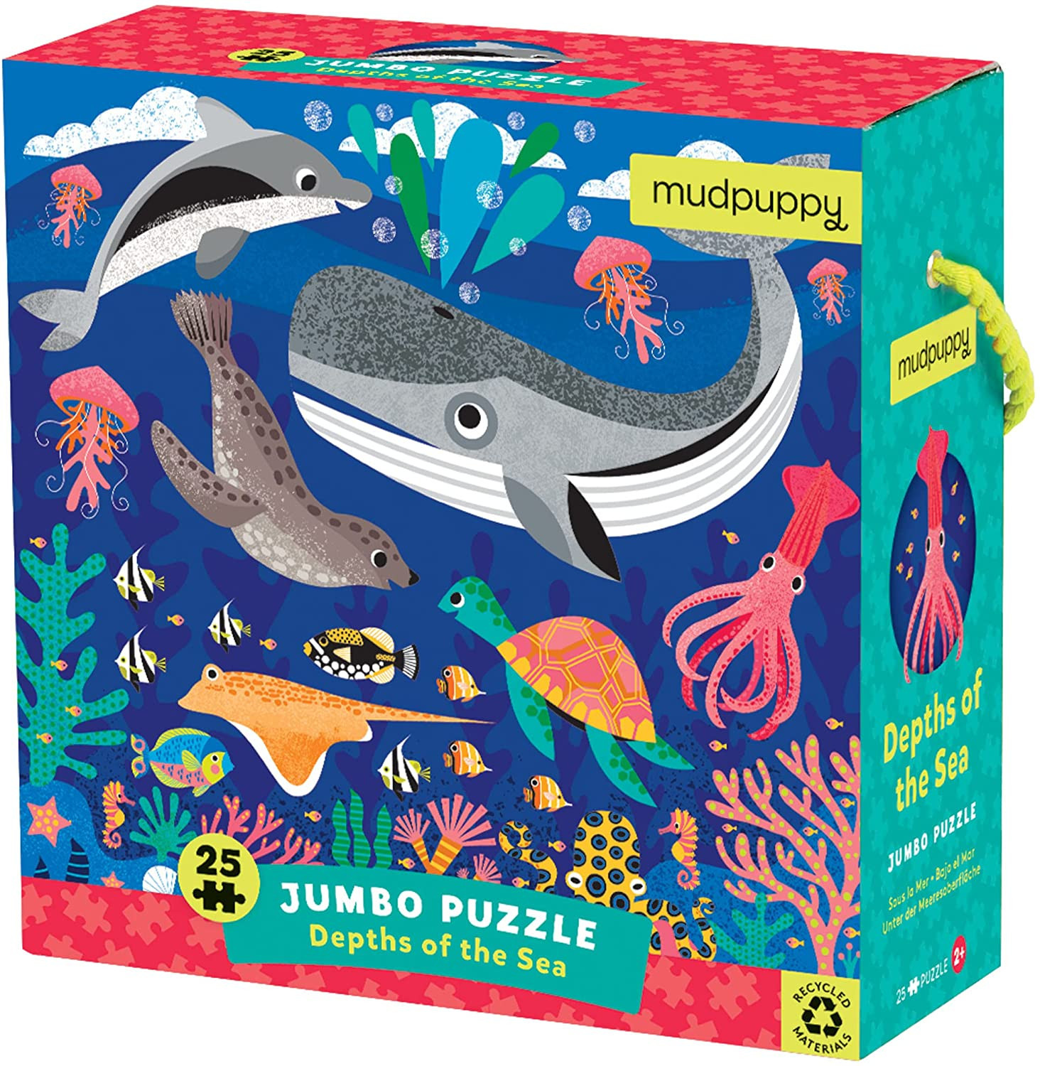 Depths of The Sea Jumbo Puzzle from Mudpuppy - Includes 25 Oversized and Durable Puzzle Pieces, 2... | Amazon (US)