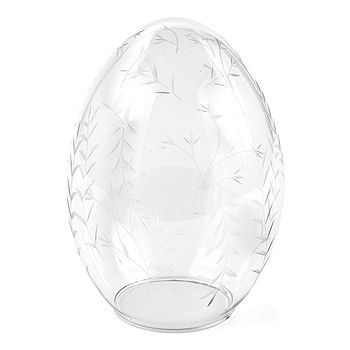 8" Etched Glass Egg Tabletop Decor | JCPenney