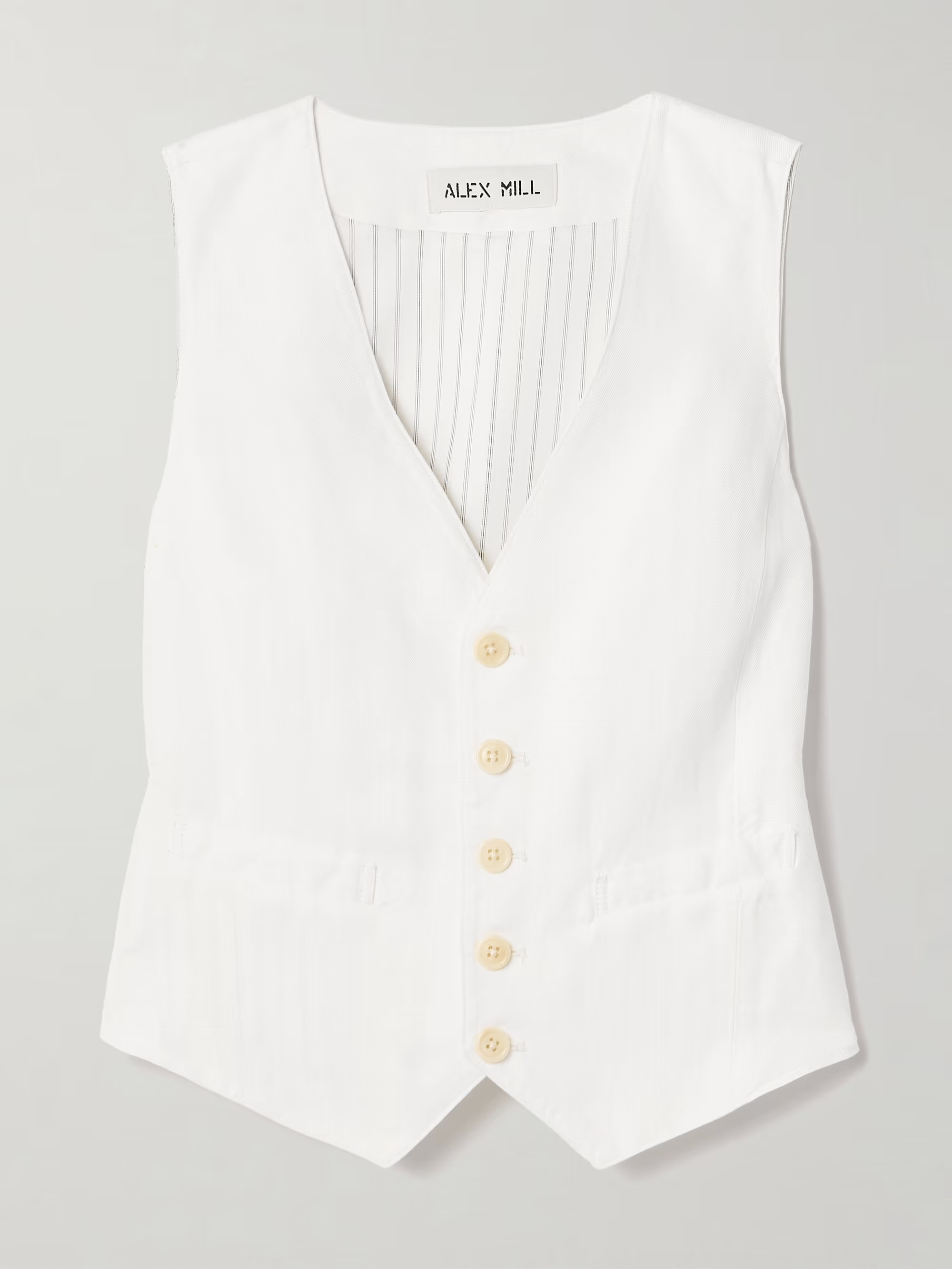 Kam linen, TENCEL™ Lyocell and cotton-blend twill vest | NET-A-PORTER (US)