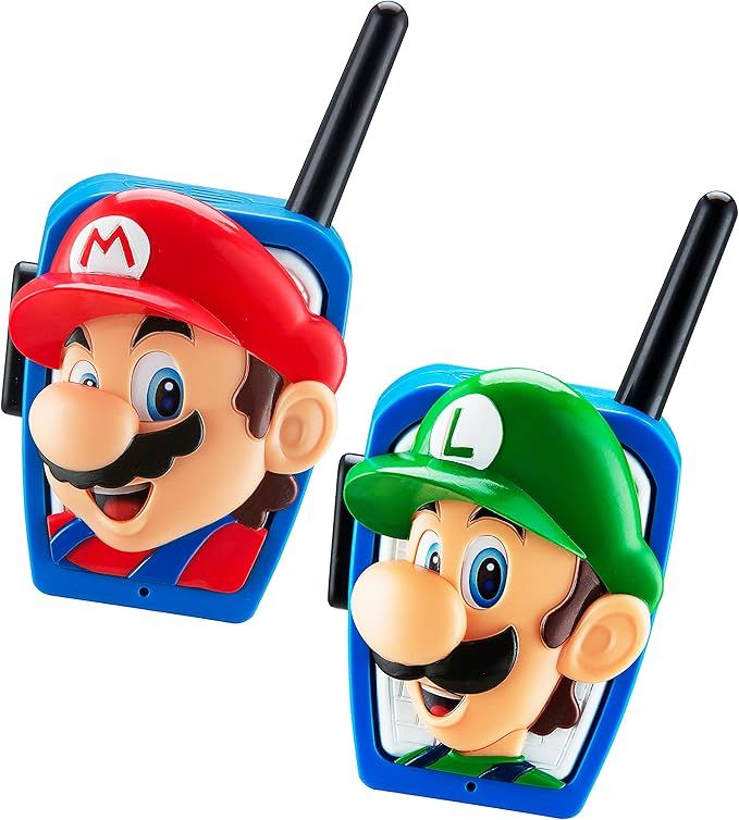 Super Mario Bros Walkie Talkies Kids Toys, Long Range, Two Way Static Free Handheld Radios, Desig... | Amazon (US)