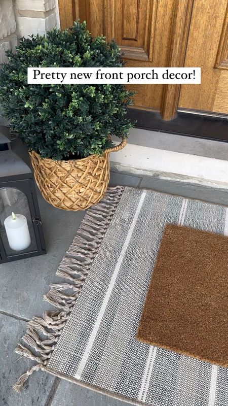 Pretty and affordable home decor for your front porch or front door! Loving this $13 door mat! 🙌🏼

#homedecor #frontdoordecor #patiodecor

#LTKhome #LTKunder50 #LTKSeasonal