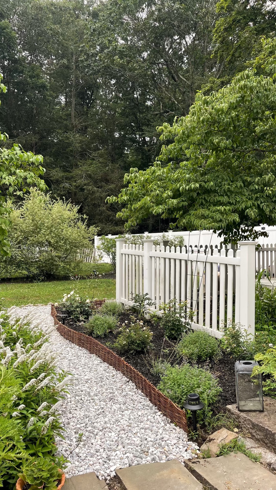 Can’t get over this transformation in the backyard! And I did it all myself. 💪🏻 

Wayfair woven willow fencing and solar landscape pathway lighting, gravel from Lowe’s Home Improvement, outdoor decor, garden decor 

#LTKunder100 #LTKSeasonal #LTKhome