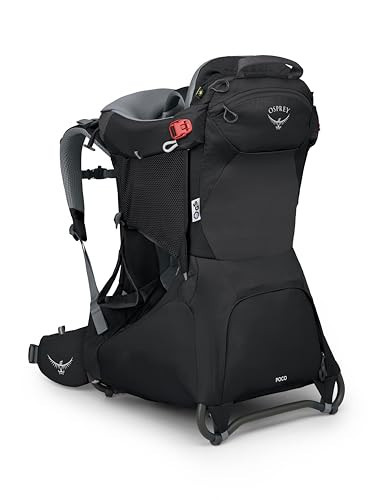 Osprey Poco Child Carrier Backpack - Adjustable Travel Baby Carrier with Sunshade - Comfortable Hiking Carrier for Toddlers, Black | Amazon (US)