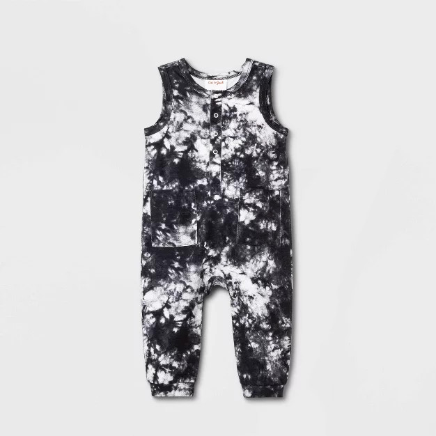 Baby Tie-Dye Henley Romper - Cat & Jack™ | Target