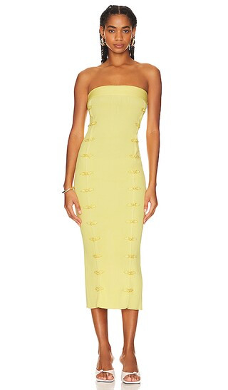 Jennifer Knit Dress in Lemon Yellow | Revolve Clothing (Global)