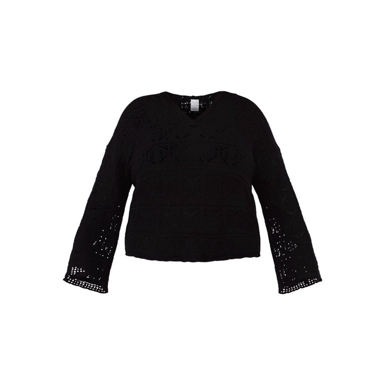 Time and Tru Women's and Women's Plus Cotton Macrame Hoodie Coverup, Sizes XS-2X | Walmart (US)