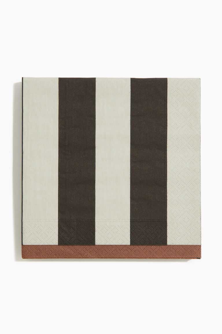 20-pack Striped Paper Napkins | H&M (US + CA)