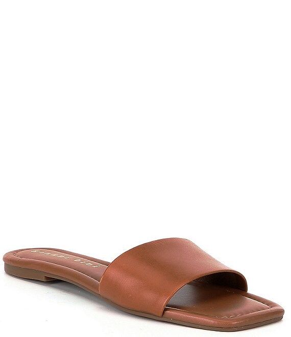 Cobi Leather Banded Square Toe Sandals | Dillards