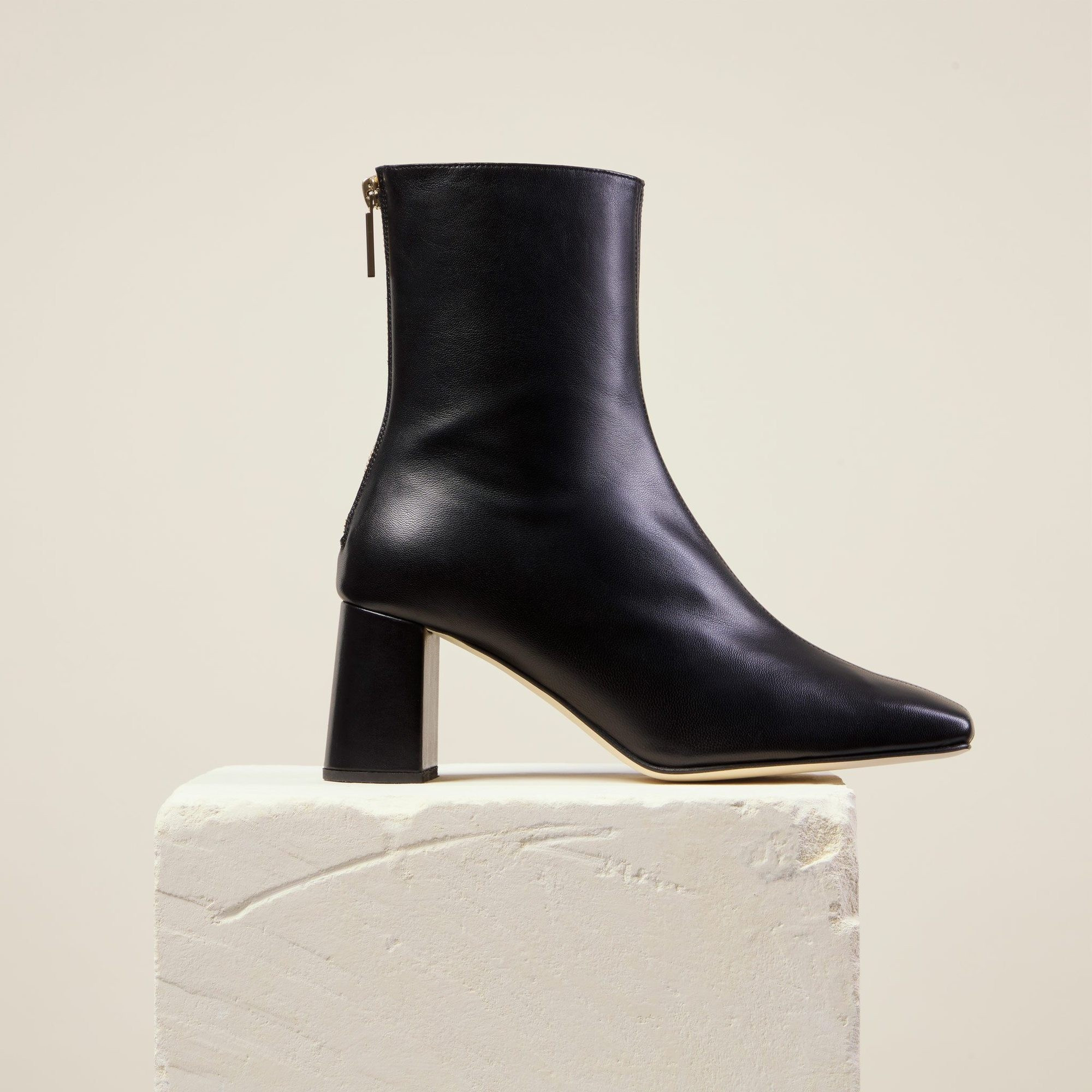 CUBE BOOT, BLACK | Dear Frances