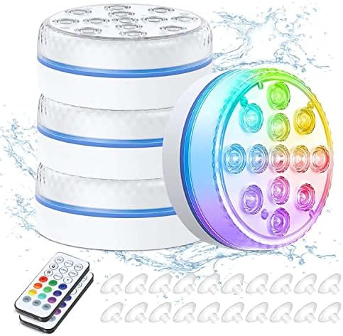 Submersible Led Pool Lights, 16 Colors Pool Lights for Above Ground Pools, Waterproof Swimming Po... | Amazon (US)