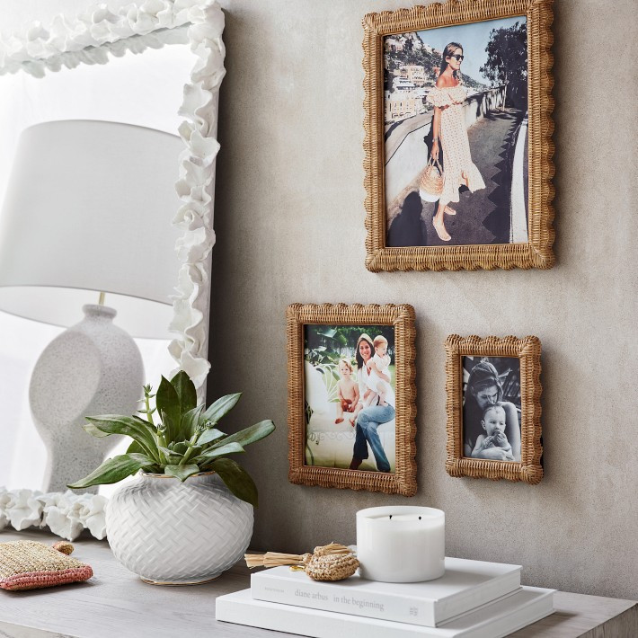 AERIN Wicker Scalloped Gallery Frame

 | Williams-Sonoma
