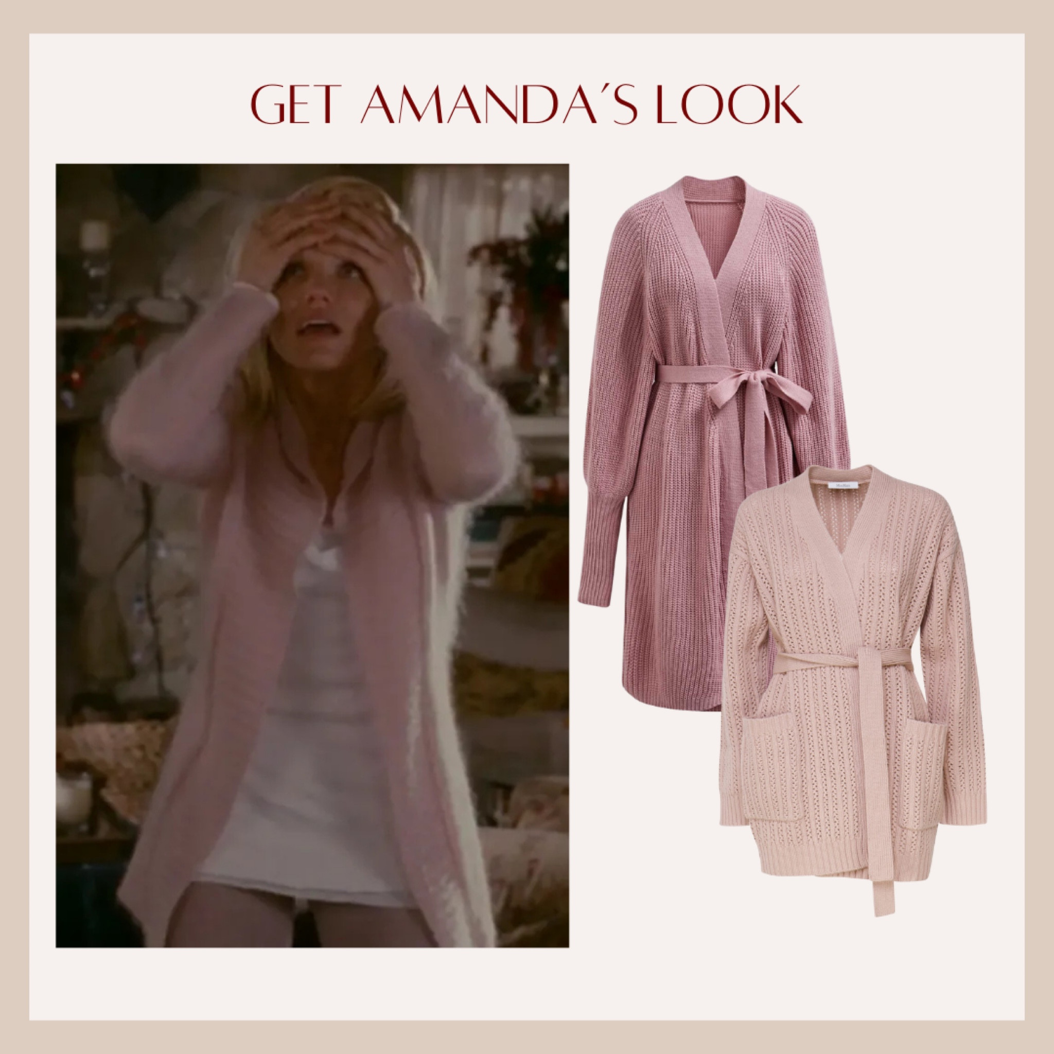 Amanda’s pink cardigan from The Holiday is EVERYTHING! It’s hard to find the exact one, but I tracked down some super similar options to nail her cozy-chic vibe. Perfect for those dreamy winter days! 
#AmandaWoodsStyle #TheHolidayVibes #CozyChic #PinkCardigan #WinterFashion #MovieStyleGoals #ComfyAndStylish #EffortlessGlam #LTKWinter #LTKStyle #ColdWeatherFashion#LTKStyleTip

#LTKHome #LTKOver40