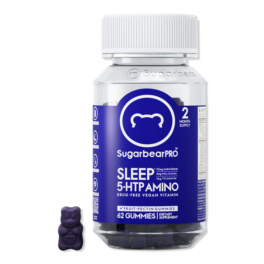 Sugarbear Sleep 5-HTP Amino Vegan Gummy Vitamins 4 Week Supply | Ulta