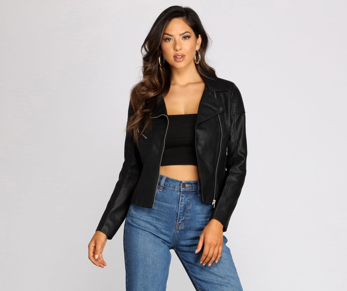 Envy Me Faux Leather Jacket | Windsor Stores
