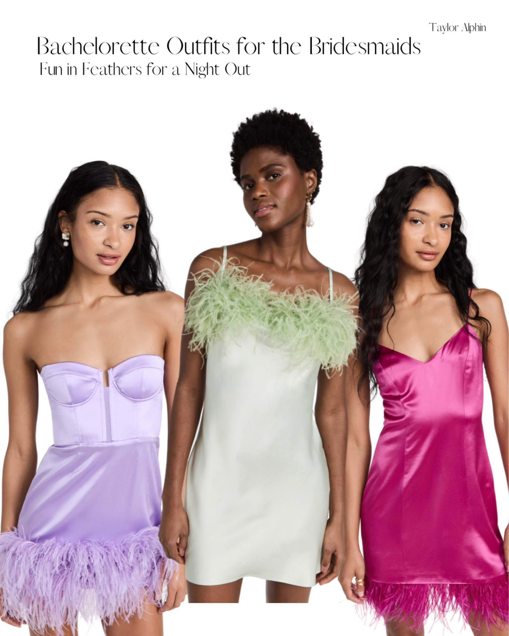 Fun in Feathers for a Bachelorette Night Out💘💘

#Bridesmaids #Bachelorette #Bach #BachParty #Feathers #NightOut #CocktailDress #Dress #PurpleDress #GreenDress #PinkDress #Spring #SpringDresses

#LTKSeasonal #LTKstyletip #LTKwedding