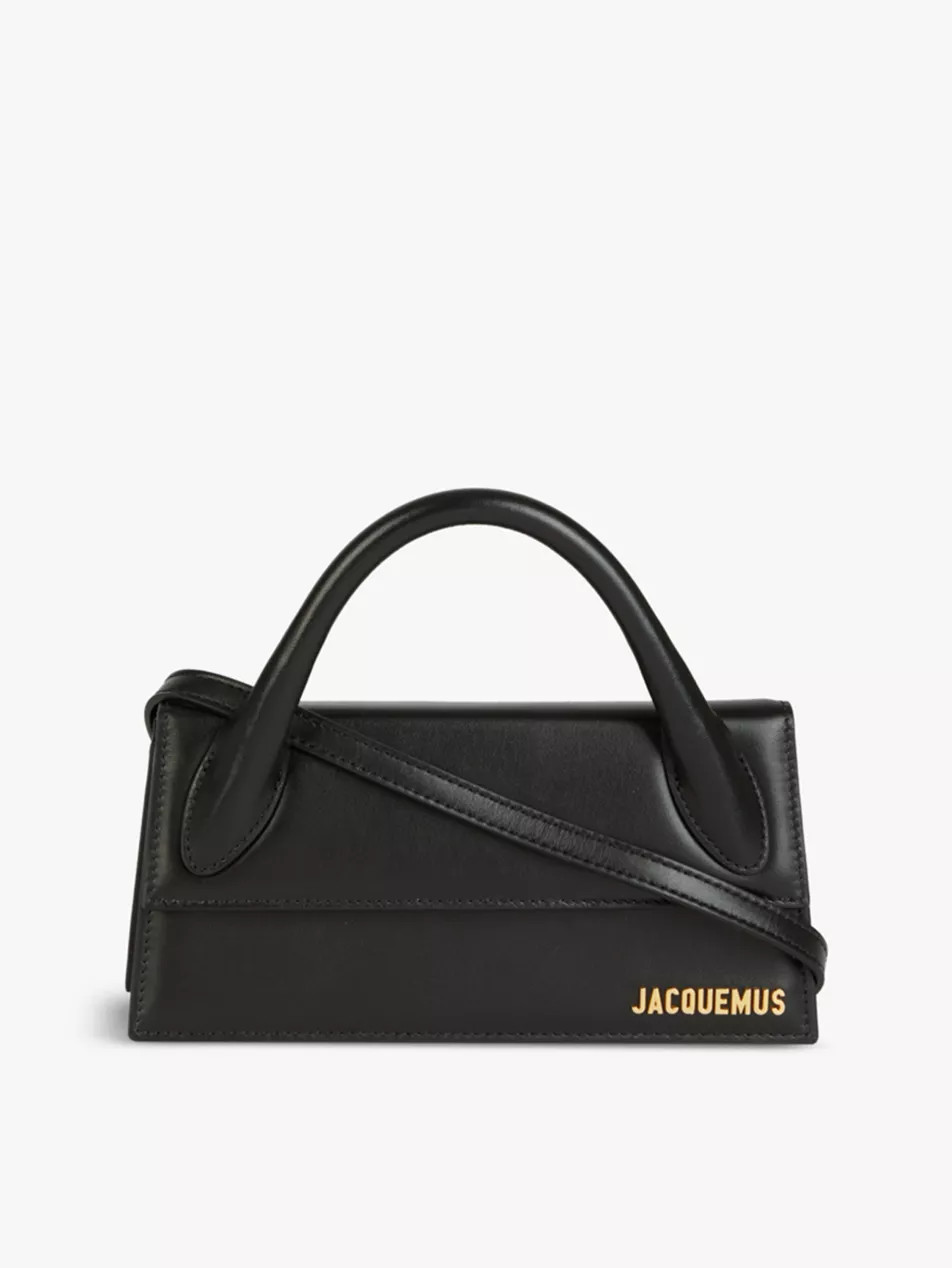 Le Chiquito Long leather top-handle bag | Selfridges
