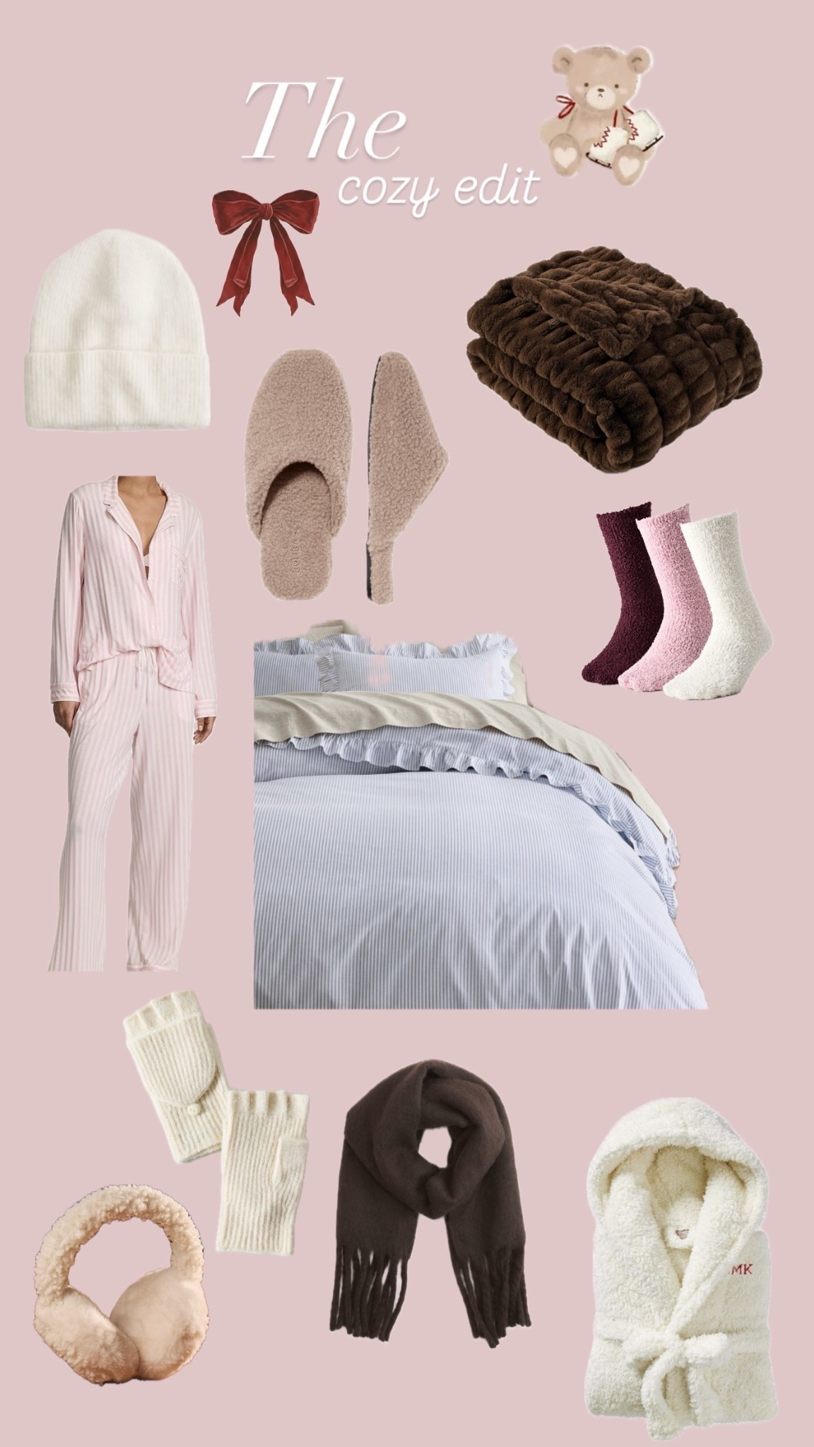 Keeping warm this winter ❄️🧸♥️
.
.
#LTK #Cozyvibes #Wishlist #christmas #robe #slippers #throwblanket

#LTKselfcare #LTKHoliday #LTKGiftGuide