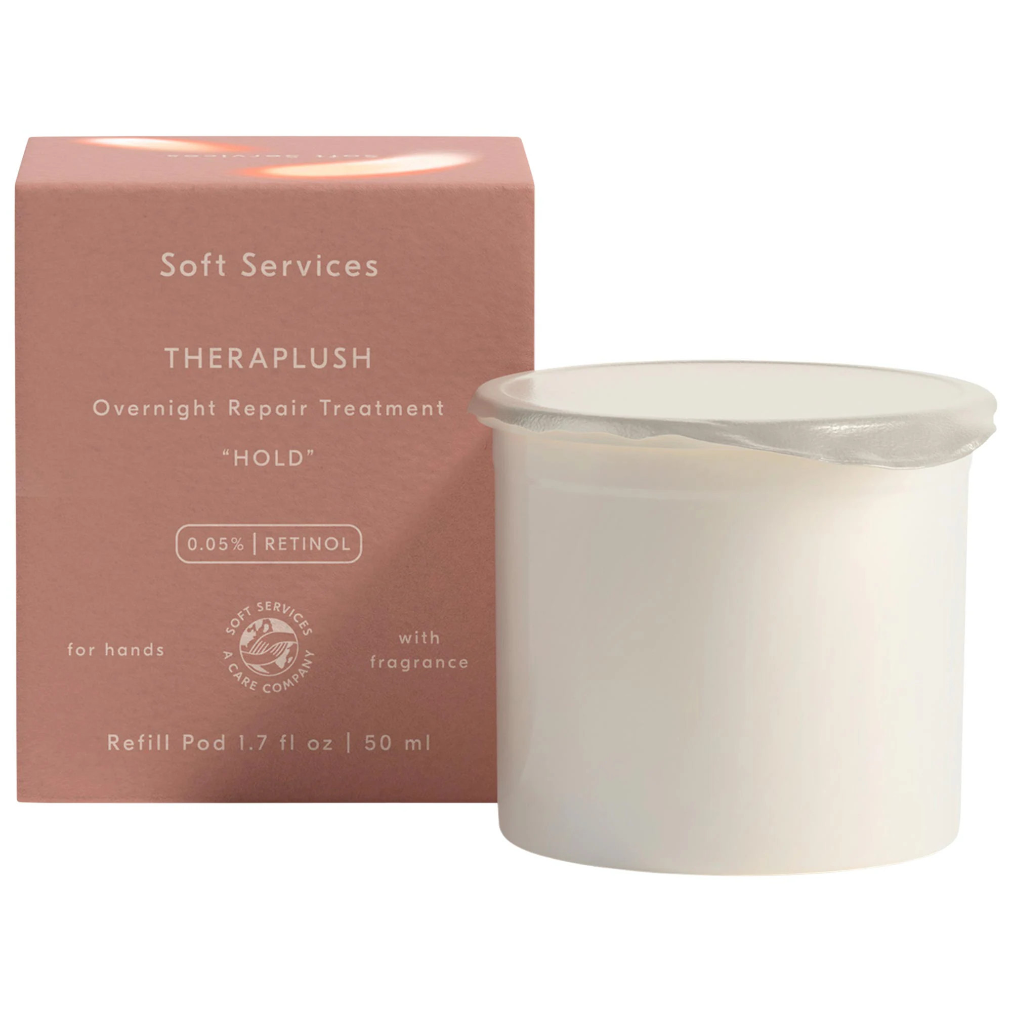 Soft Services Theraplush "Hold" Refillable Overnight Retinol Hand Repair Cream 1.7 fl oz / 50 mL | Sephora (US)