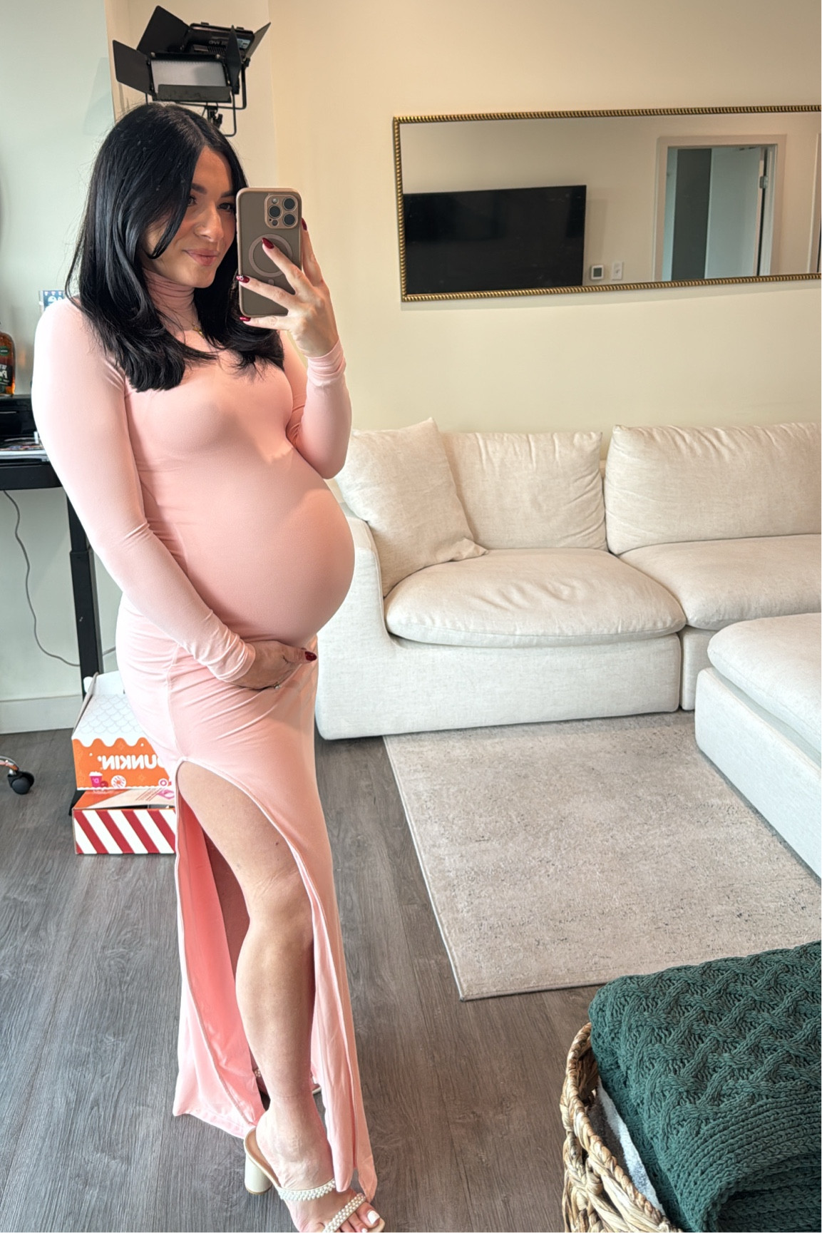 Dress: size small
Heels: true to size 

#LTKBump #LTKBaby