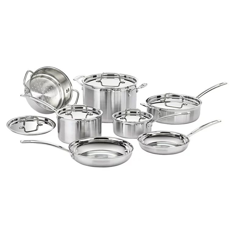 Cuisinart MultiClad Pro 12 Piece Stainless Steel Cookware Set | Walmart (US)